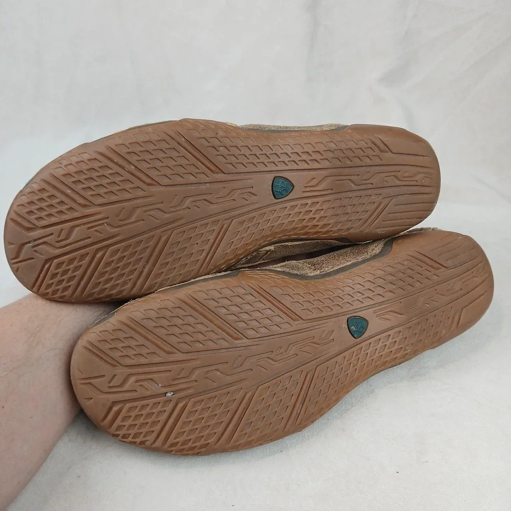 Ariat Gleeson 9.5 Mens Shoes Boat Moc Brown Casual